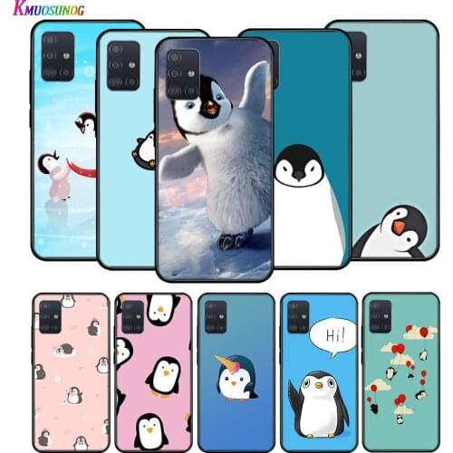 Silicone Soft Cover Lovely Penguin for Huawei P40 P30 P20 Lite E Pro P Smart Z Plus 2019 P10 P9 Lite Phone Case