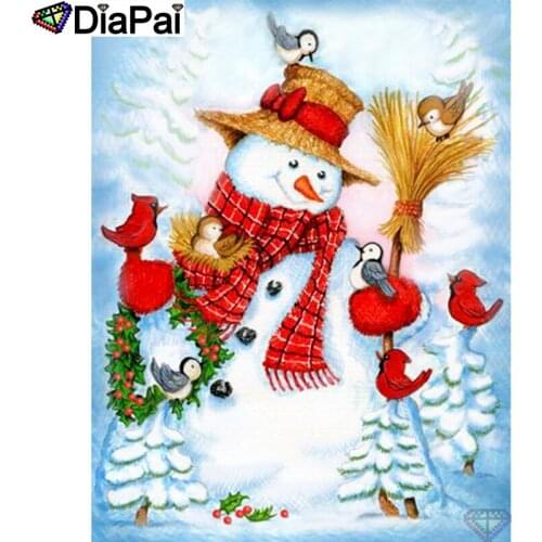 DIAPAI 5D Diamond Embroidery Needlework Kit "Cartoon snowman" Diy Diamond Painting Cross Stitch Home Decoration Gift A26763