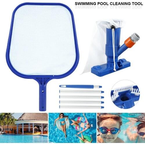 Swimming Pool Vacuum Cleaning Tool Kit Suction Spary Jet Cleaner Head with Net for Pool Spa Pond Fountain Vacuum Cleaner
