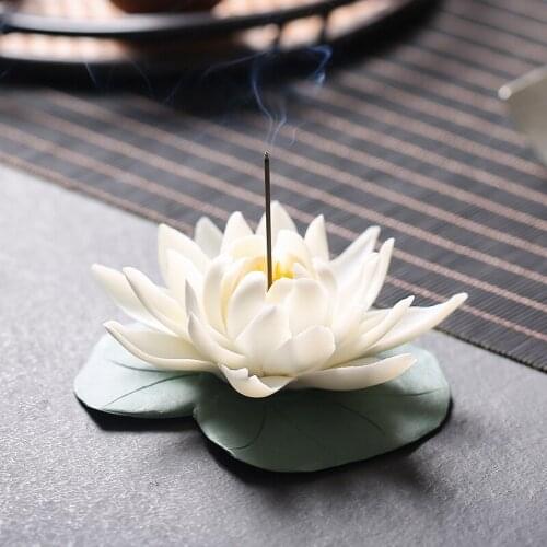 New Chinese Creative Pure Handmade Ceramics Pinch Flower Decoration Crafts Personalized Home Decoration Lotus Desktop Decoration