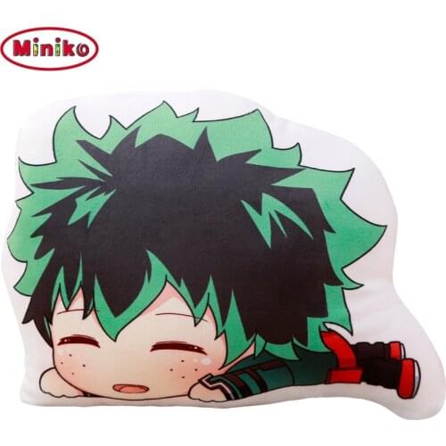 Miniko Anime My Hero Academia Bakugou Katsuki Todoroki Shoto Midoriya Izuku Bolster Plush Boku No Hero Academia Pillow Toy