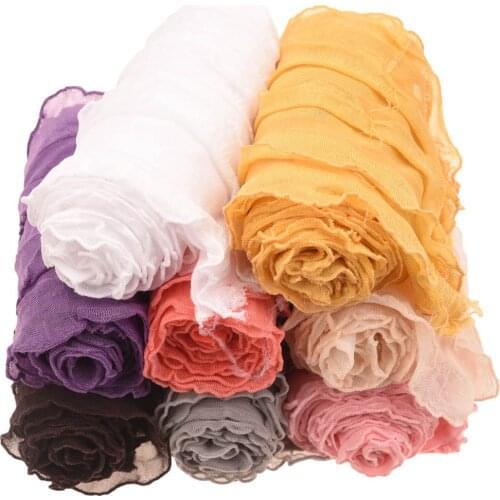 1.6Yard/Roll Nylon Headband Lace Headband Elastic Bands Hair Accessories for girls Making Hair bows Headband DIY Turban