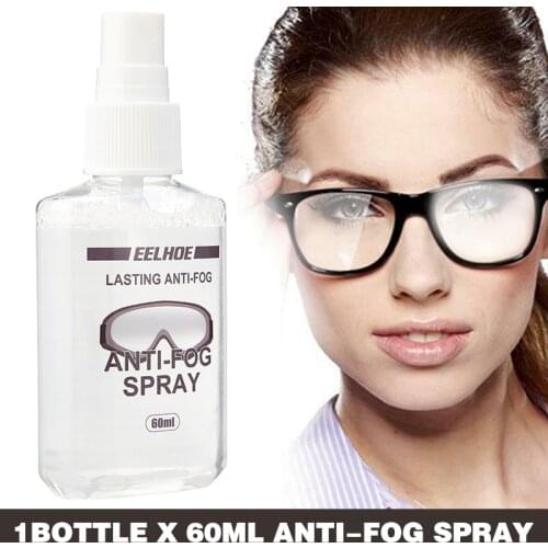 60ml Anti-Fog Spray For Swim Goggles Dive Lens Glasses Cleaner For Skiing Cycling Hockey Eyewear Anti-fogging Agent