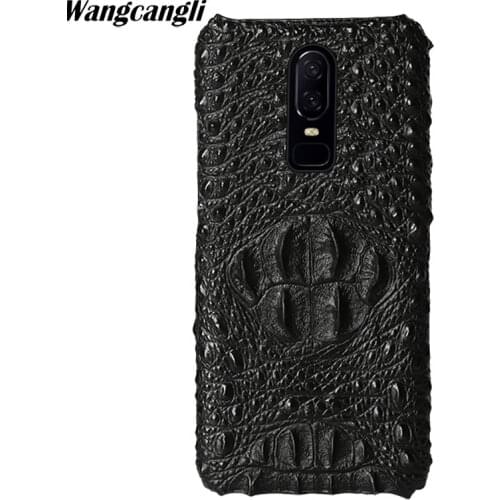 Luxury Cowhide phone case for Oneplus 9 crocodile back pattern phone case Genuine leather phone protection back cover