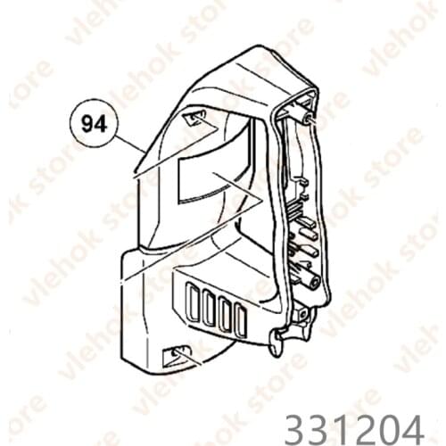 HANDLE for hitachi DH38SS DH38MS DH38YE2 331204 Power Tool Accessories Electric tools part