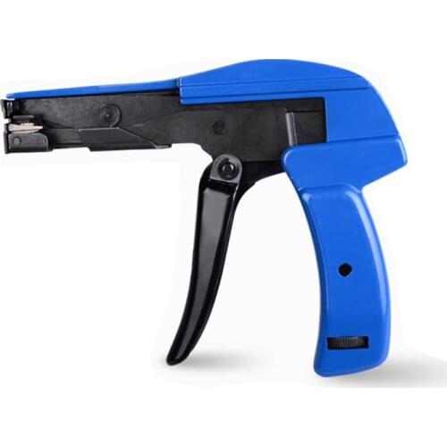 Width: 2.4-4.8mm,thick:1.6mm)Nylon Cable Tie Pliers Gun HS-600A Automatic Tightening Cutting Tool Bundling Wire Harness Pliers