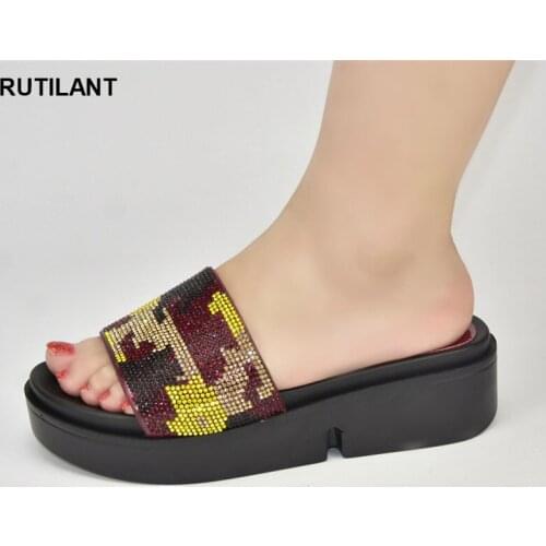 New Arrival 2021 Sexy Platform Pumps Italian In Women High Quality African Wedding Shoes Open Toe Shoes Low Heels Women Shoes