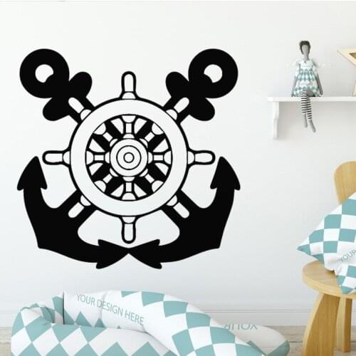 Sailing Wall Stickers for Living Room Man Background Vinyl Waterproof Stickers Self Adhesive Wall Art Accessories Removable