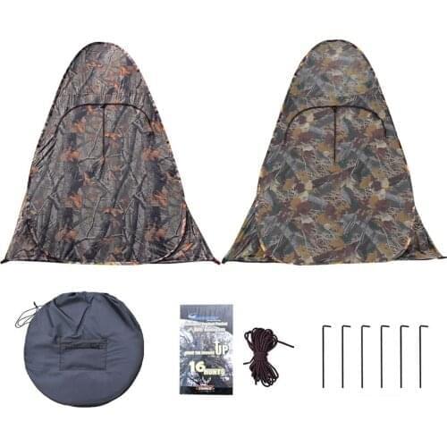 Waterproof Pop Up Privacy Tent Camouflage Folding Shower Changing Tent Toilet Outdoor Camping Bath Rain Shelter Sunshade
