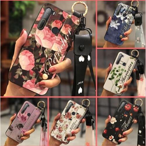 Waterproof Wrist Strap Phone Case For HTC Desire 20 Pro/D20 Pro Fashion Design Wristband Soft Case