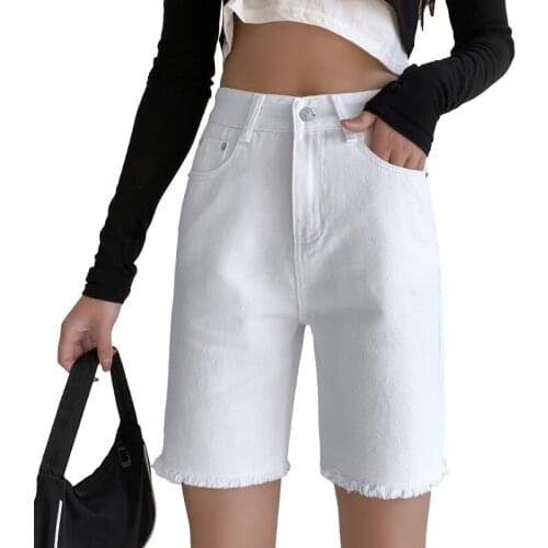 Women Shorts Jeans Denim Shorts Black High Waist Ripped Summer Jeans Shorts For Lady Brand Plus Size Casual Streetwear