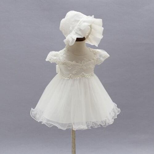 2pcs Baby Girl 1 year Birthday Dresses Princess Baby Girl Dress Infant Christening Baptism Dress for Newborn Vestido Infantil
