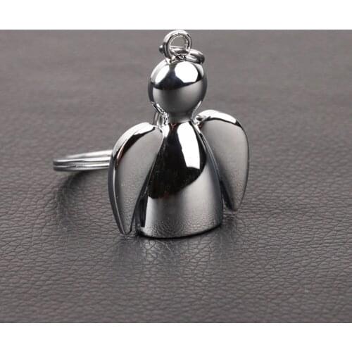 2pcs Lovely Angel Keyrings Woman Bag Charm Fashion Dolls keychain Car Key Rings Chain for men