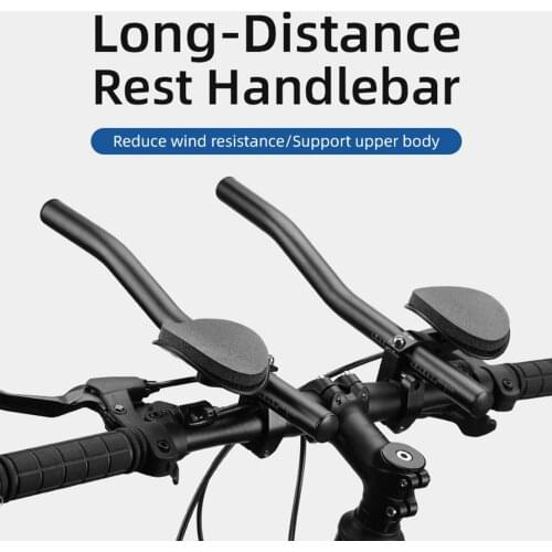 2Pcs MTB Road Bicycle Aluminum Alloy Long-Distance Riding Rest Bars Handlebars