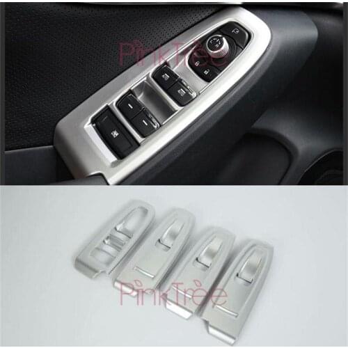 2017- 2019 Window Lift Switch Button Cover Trims Door Armrest Panel Frame For Subaru Crosstrek Car Styling Accessories