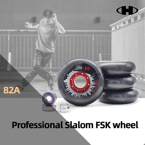 【80mm】 82A Hyper Slalom Roller Skates Wheel with ILQ-11 608rs Skating Bearing Inline Skates Shoes Rodas Grip Tyre 4 pcs/lot
