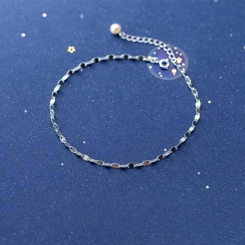 MIQIAO Bobby Socks Bracelet For Ankle Silver Sterling Foot Ornament Female 925 Women Fashion Jewelry Chain On Leg Lady Girl Gift