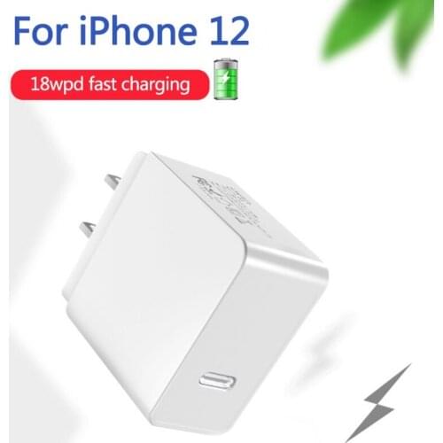 18W Fast Chargers USB-C Power Adapter For IPhone 12 11 Pro Max XR Quick charge Accessor New Arrivals Dropshipping
