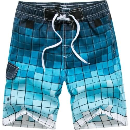 Quick Dry Plaid Summer Mens Casual Shorts Grid Designer Bermuda Beach Short Pants For Men M-5XL