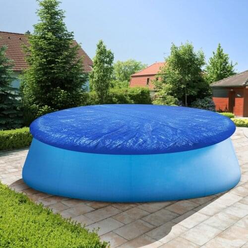 Swimming Pool Cover 305/366/549CM Blue Cloth Round Mat Family Garden Rainproof Dust Cover UV Resistant Mat Home Pool Accessories