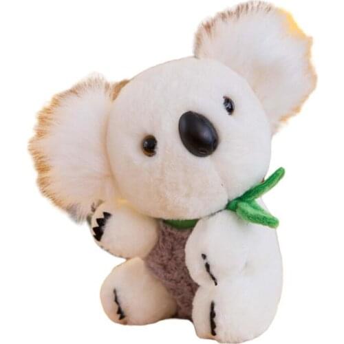 Children plush Stuffed toy yellow white Koala kid plush toy for birthday Christmas gift