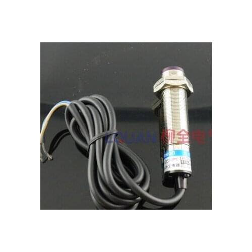 2PCS E3F-DS10C4 OMKQN M18 Diffuse Reflection Photoelectric Switch 10CM NPN NO 3 Wire 6-36VDC Metal Shell