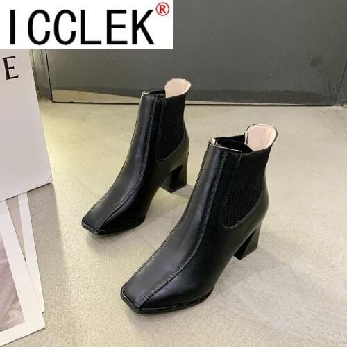 High Heels Dress Shoes Pointed Toe Bare Boots Black Booties Thin Heeled Fashion Ankle Boots Retro Ladies Shoes Botas