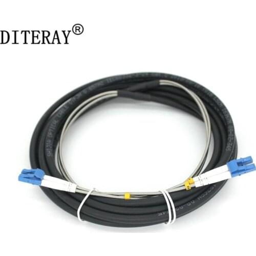 LC UPC Fiber Optic Patch Cord 2 core optical fiber cable Duplex GYFJH 2A1a 7.0MM BBU.RRU Field Fiber cable for base station