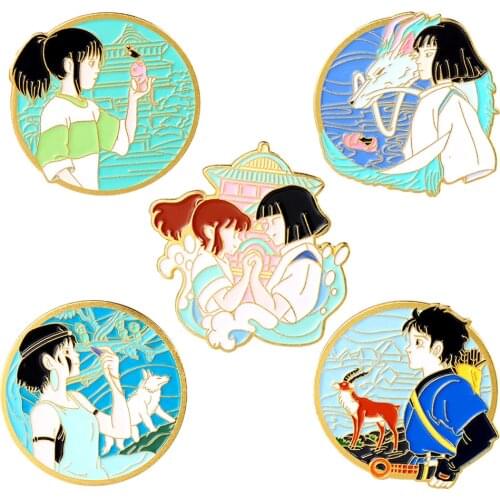 LT1063 Japanese Anime Cartoon Enamel Pin Movie Brooches Badge Lapel Pin for Bag backpacks Decoration Jewelry Accessories Gift