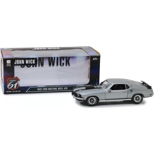 GreenLight Highway 61 1/18 1969 FORD MUSTANG BOSS 429 Collection of die-casting simulation alloy model car toys