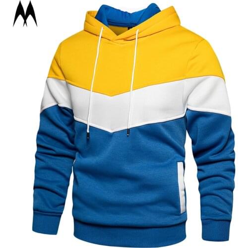 Fashion Pullover Hoodies Men 2021 New Patchwork Hooded Sweatshirt Men Hip Hop Hoodie Autumn Fleece Hoodies Streetwear Sweatshirt