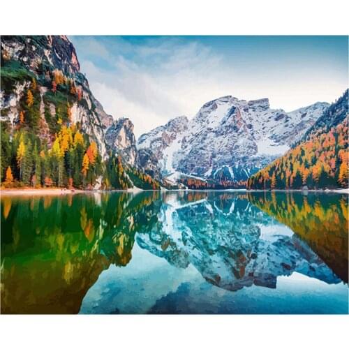 Full SquareRound Drill DIY Diamond Painting Landscape Kit Modern Mosaic Wall Art Diamond Embroidery Sea Beach Cross Stitch