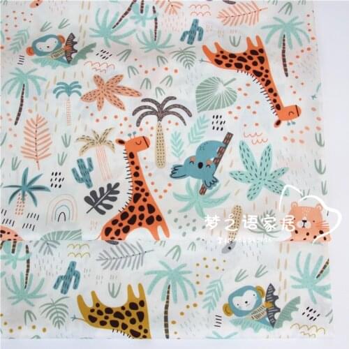 New Animal 100% Cotton Fabric DIY Handmade Sewing Craft Pillow Cloth Doll Dress Material Patchwork Quilting Tissus Tecido Tilda