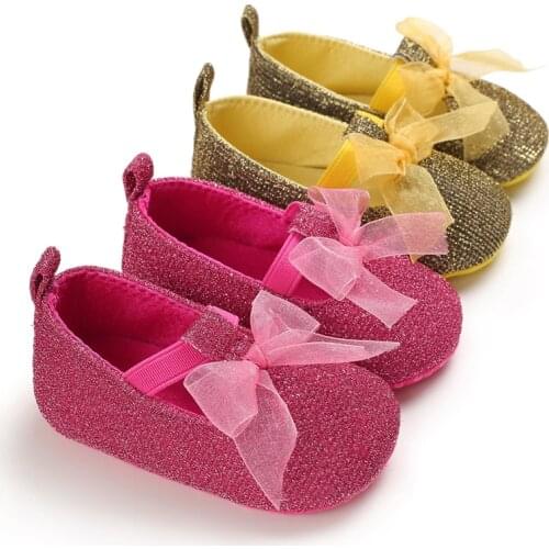 Baby Girl Shoes Baby Girl Breathable Bowknot Anti-Slip Casual Sneakers Toddler Soft Soled Walking Shoes first walkers Shoes