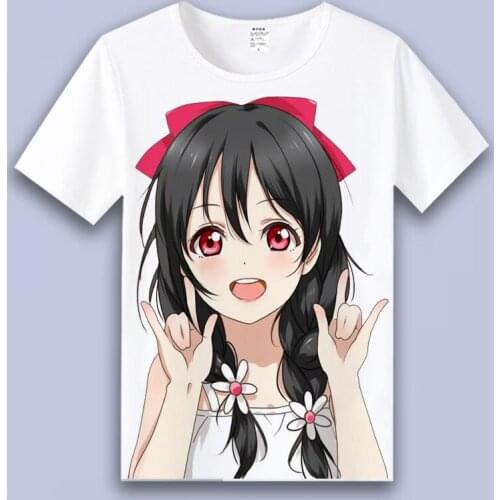 LoveLive! Cosplay T Shirt Minami Kotori Tojo Nozomi Print T-Shirt Summer Graphic Tees Crew Neck Harajuku Casual Top Costume