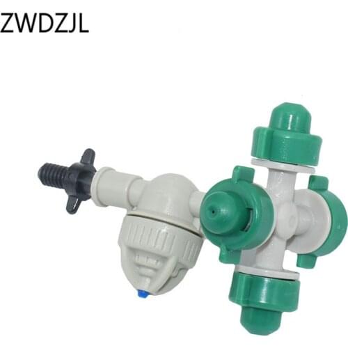 Drip irrigation suspension cross Fog nozzle Threaded Atomization Sprinkler nozzle water mist sprinkler 25set