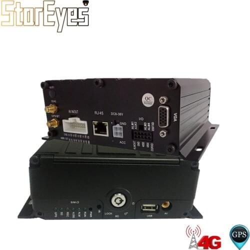 Trailer Truck Taxi Vehicle Car School Bus 720P AHD 4 Channels HDD SD Card GPS 3G 4G Mobile DVR