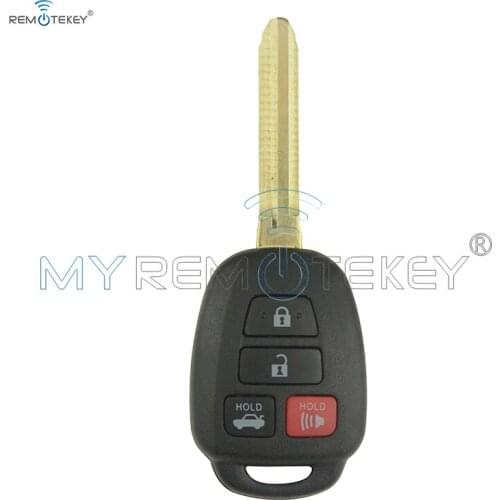 Remtekey Remote car key HYQ12BEL 4 button 314.4mhz FSK H chip TOY43 key blade for Toyota Camry 2012 2013 2014