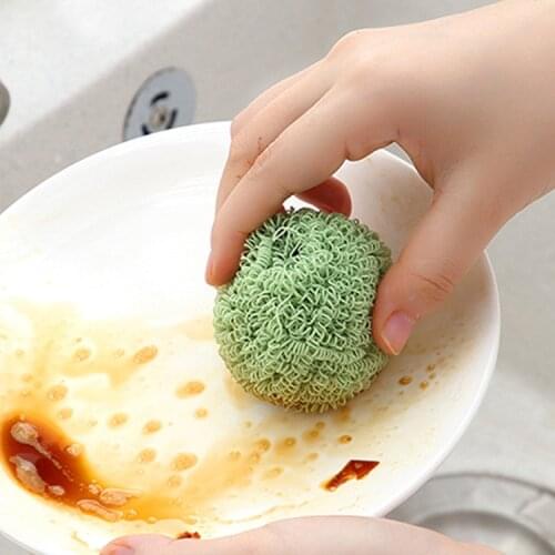 Nano Cleaning Ball Kitchen Cleaning Tools Better Than Steel Wire Wool Scouring Pad Colourful Scrub Dishwashing Polishing Brush