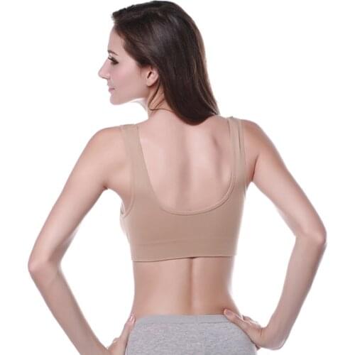 Comfortable Womens Yoga Fitness Sports Bra Vest Bra Top Seamless Slim UnderwearShockproof bra No trace yoga underwear Yoga no ri