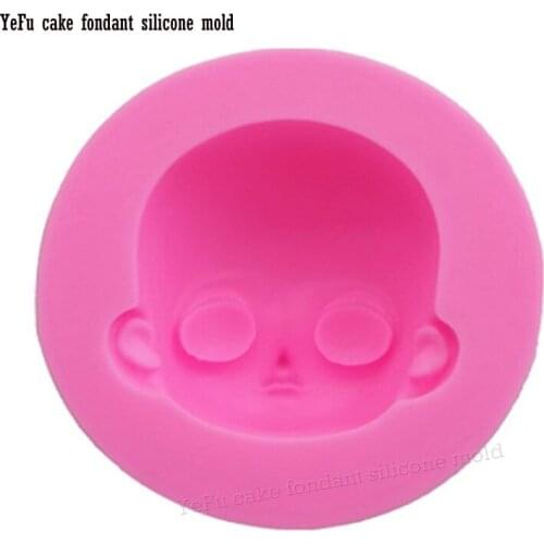 3D head Chocolate Mould baby Face Silicone Mold Cake Decorating Tools Fondant Sugar Process Kitchen Baking DIY Cupcake T0920