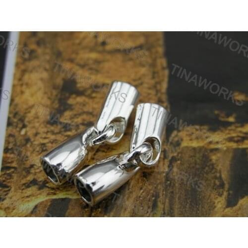 FREE SHIPPING 15 Sets 5.0mm Silver Color Leather Bracelet Jewelry End Hook Clasp/Buckle/Closure--CLP1032