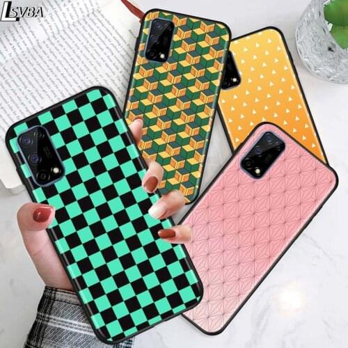 Demon Slayer Tanjirou Nezuko for OPPO Realme V15 X5 X3 X50 X7 X2 C17 C11 C3 C2 7 7i 6 6S 6i 5 Narzo 20 Pro Black Phone Case