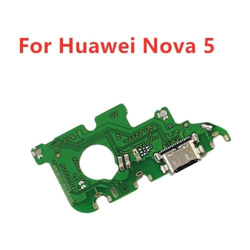 For Huawei Nova 5 USB Charger Port Dock Connector PCB Board Ribbon Flex Cable Charging Port Component Replacement Spare P