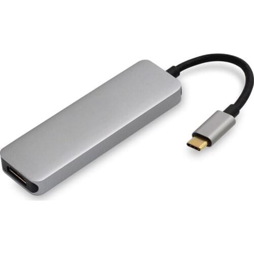 Thunderbolt 3 hub usbc Dock USB Type C to HDMI USB3.0 cable TF SD Card 5IN1 Adapter Splitter for Macbook Pro 2017 Dell XPS 13