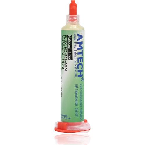 Paste Solder paste Amtech NC-559-ASM 10CC 100% Clean BGA PCB IC Reballing Soldering Paste Grease Solder Flux Dispensing needle