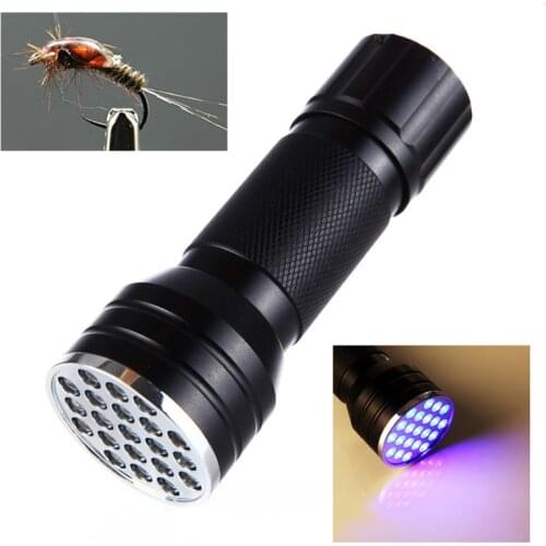 Bimoo 21 LEDs Fly Tying UV Curing Lamp Torch / Flashlight for Fly Fishing Flies Head Epoxy Curing Finish Tool