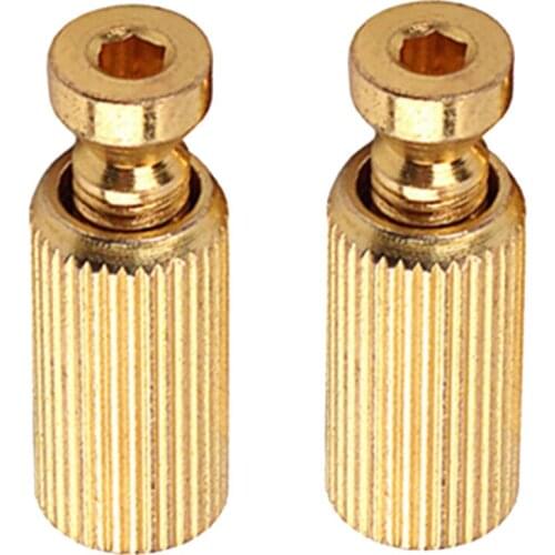 Guitar Replacement Tremolo Bridge Mounting Instrument Studs Inserts, Golden