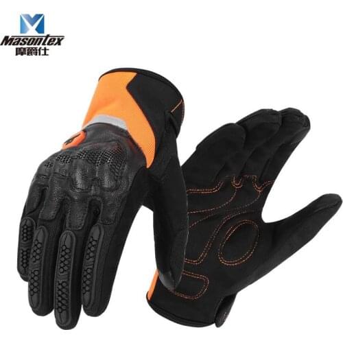 Masonlex Motorcycle Gloves Men Racing Gant Moto Motorbike Motocross ATV Riding Gloves Motorcycle Breathable Full/Half Finger
