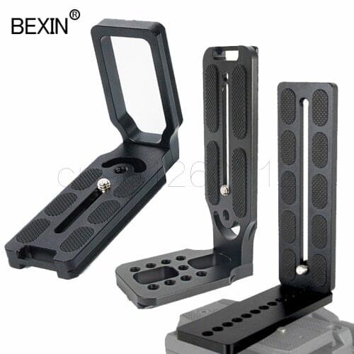 MPU-100 Quick Release Plate Universal L Bracket Plate Vertical Plate For Dslr Camera Tripod Ball Head Camp